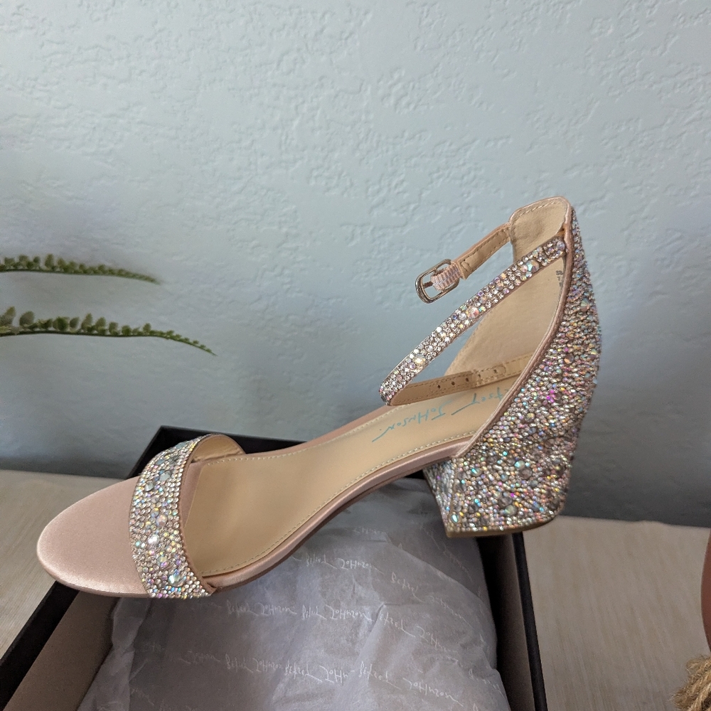 NWT Betsey Johnson Sparkling Rhinestone  Heels